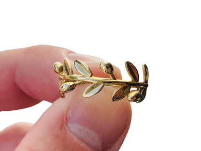 9ct Gold Olive Leaf Ring
