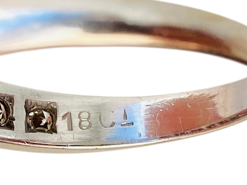 Vintage 18ct Gold Diamond Ring