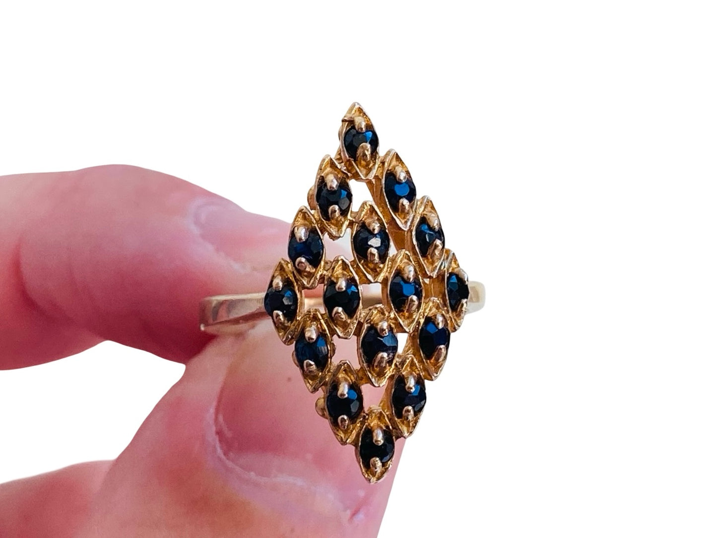 Vintage 9ct Gold Sapphire Ring
