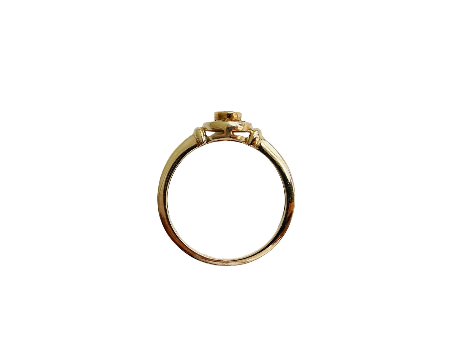 9ct Gold Emerald & Diamond Ring