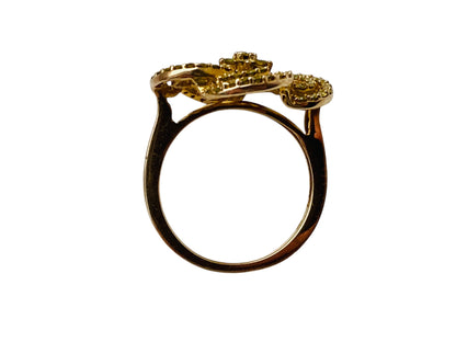 9ct Gold Yellow Diamond Ring