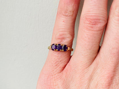 9ct Gold Amethyst Ring