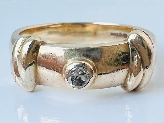 9ct Gold Diamond Ring