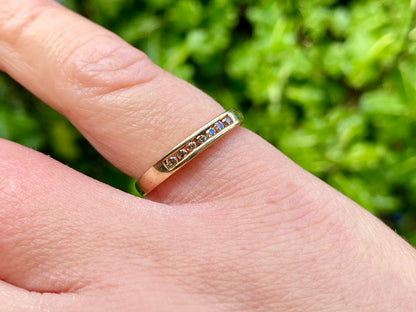 9ct Gold Champagne Diamond Ring