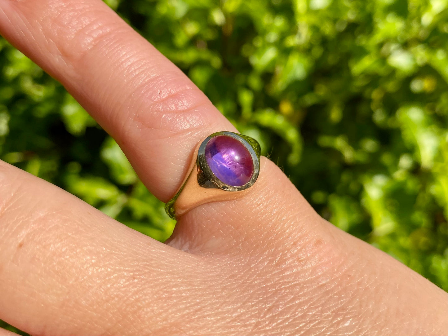 Vintage 9ct Gold Amethyst Ring