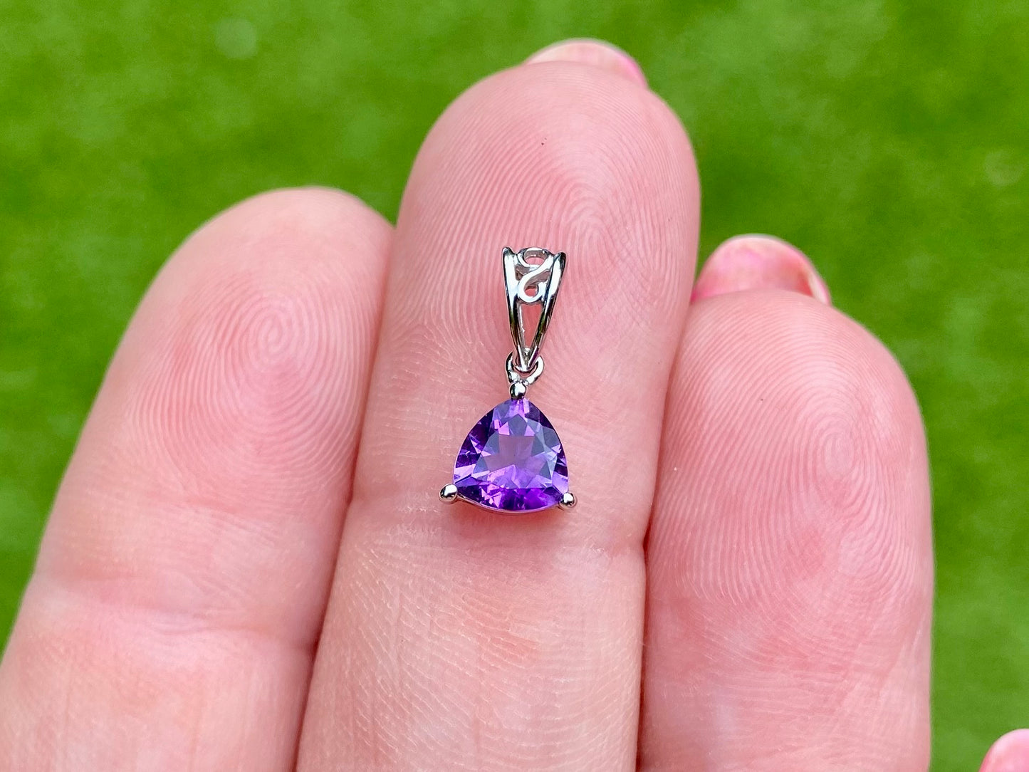 9ct Gold Amethyst Pendant