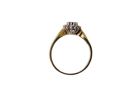 9ct Gold Ruby & Diamond Ring