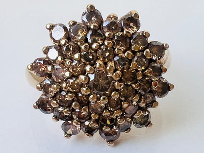 9ct Gold 1.95ct Champagne Diamond Ring