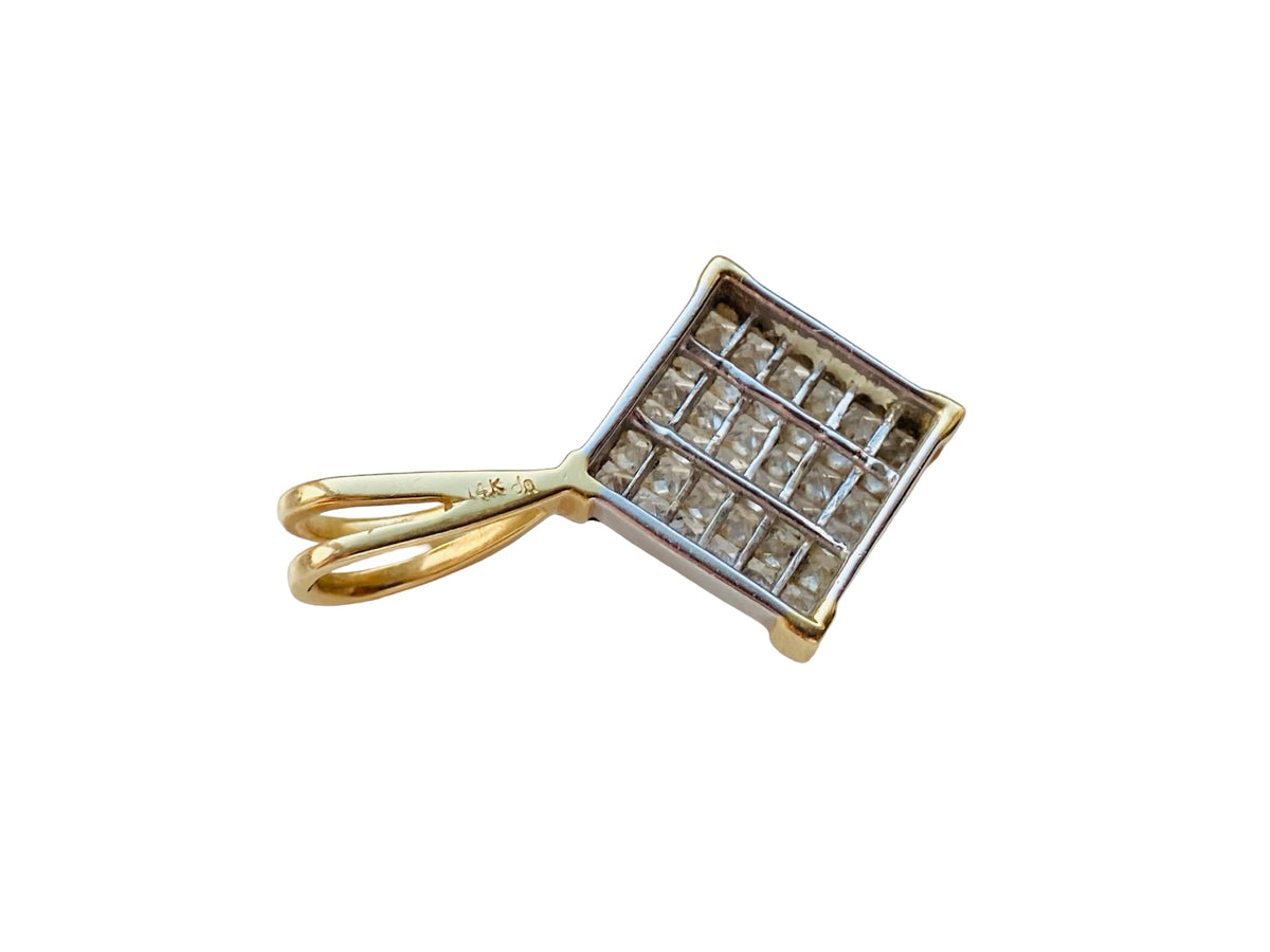 14ct Gold Diamond Pendant