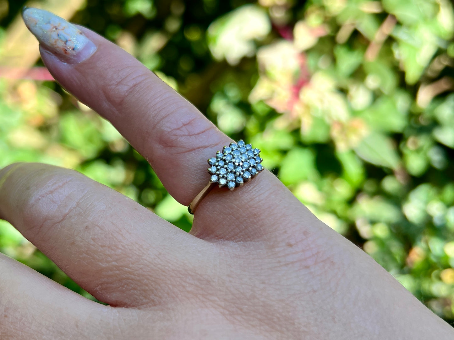 Vintage 9ct Gold Diamond Ring