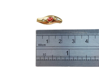 9ct Gold Pink Sapphire & Diamond Pendant