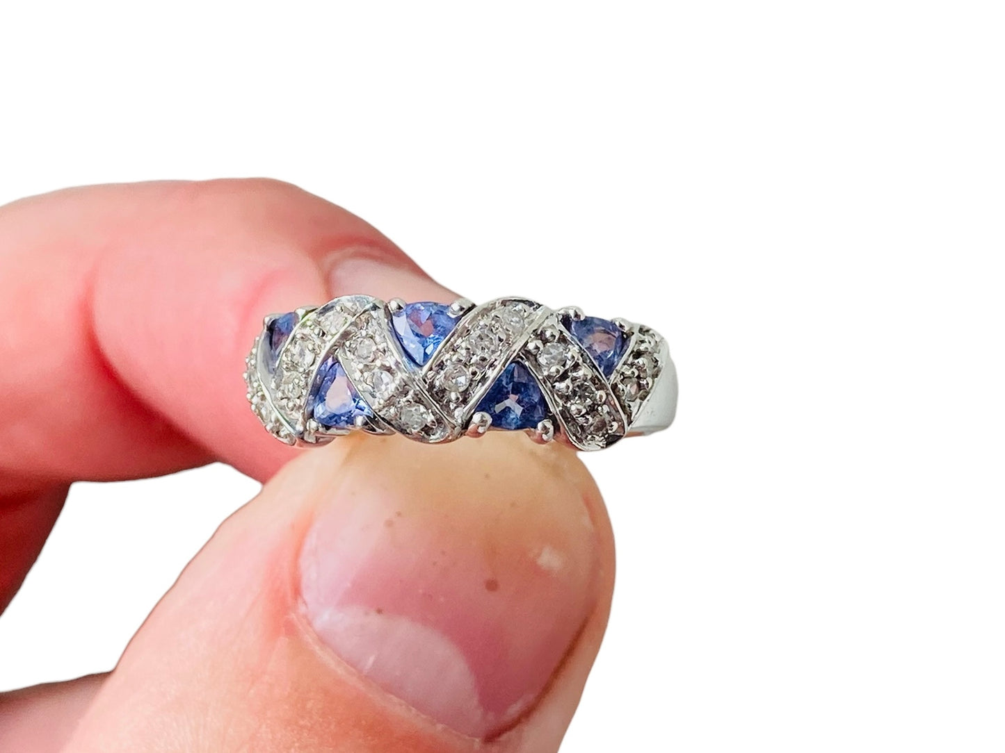 9ct Gold Tanzanite & Diamond Ring