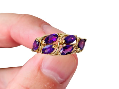 9ct Gold Amethyst Ring