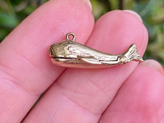 Vintage 9ct Gold Jonah & The Whale Charm or Pendant