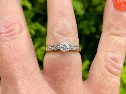 18ct Gold 0.71ct Diamond Ring