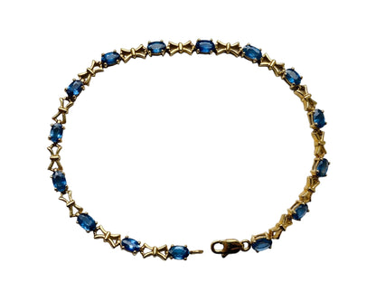 9ct Gold Sapphire Bracelet