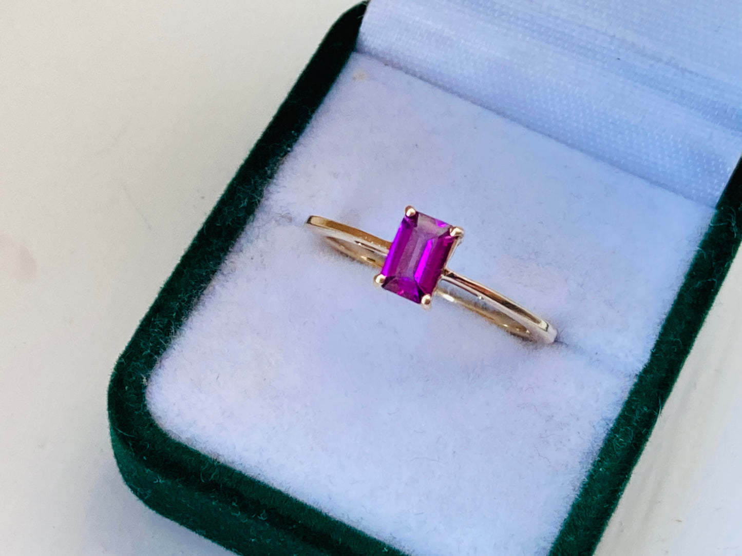 9ct Gold Pink Tourmaline Ring