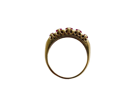 9ct Gold Ruby & Diamond Ring