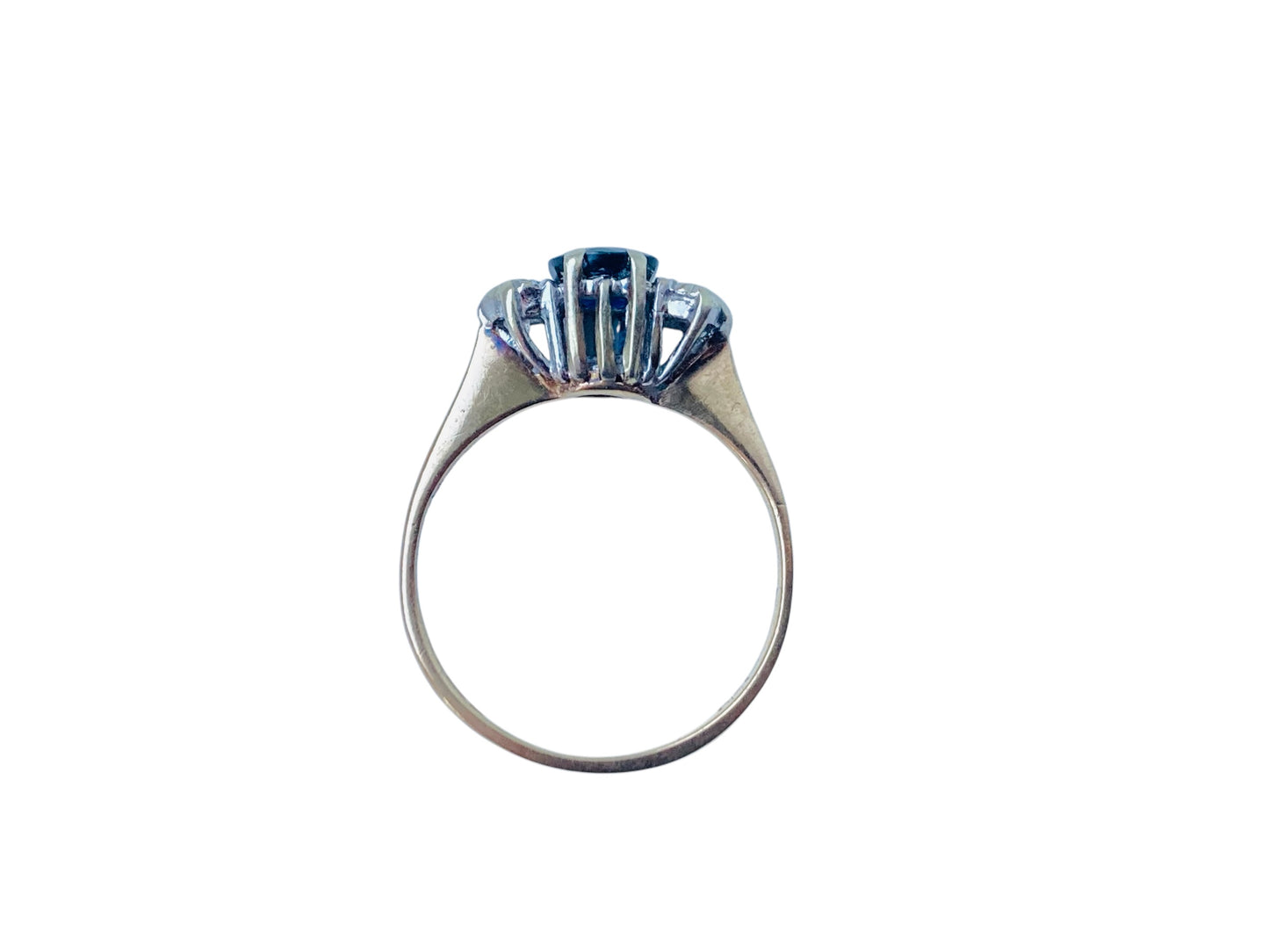 Vintage 9ct Gold Sapphire & Diamond Ring