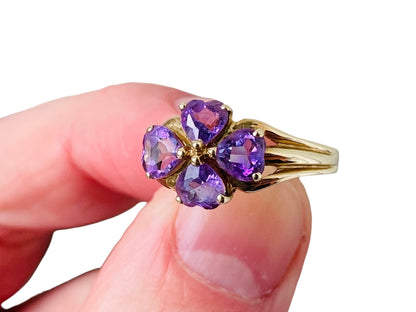 9ct Gold Amethyst Ring