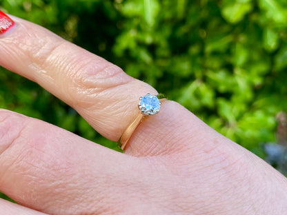 Vintage 18ct Gold Diamond 0.50ct Solitaire Ring