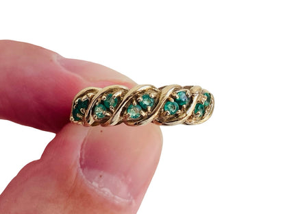9ct Gold Emerald Ring