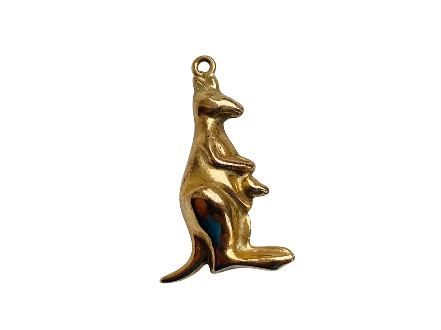 Vintage 9ct Gold Kangaroo with Joey Charm or Pendant
