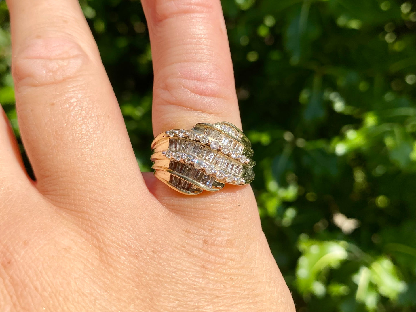10ct Gold Diamond Ring