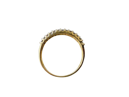9ct Gold Champagne & White Diamond Ring
