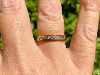 18ct Gold Seven-Stone Diamond Ring