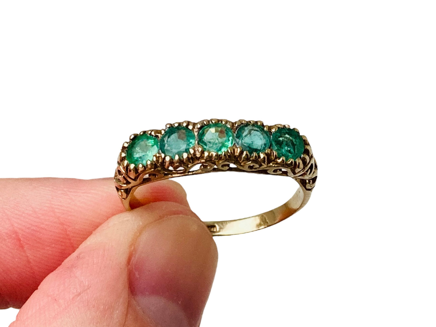 9ct Gold Emerald Ring