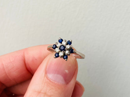 Vintage 18ct Gold Sapphire & Diamond Ring