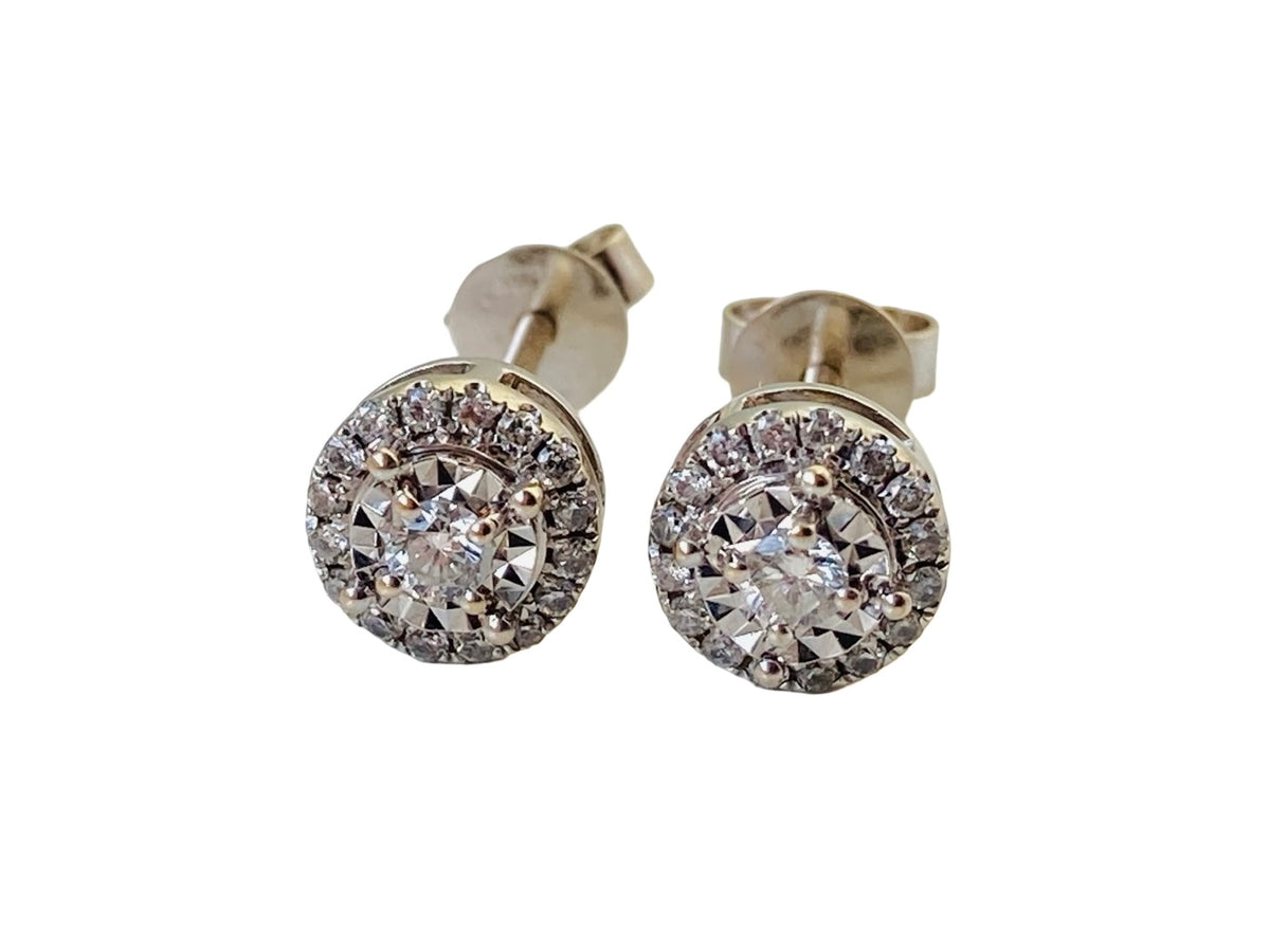 18ct Gold Diamond Earrings