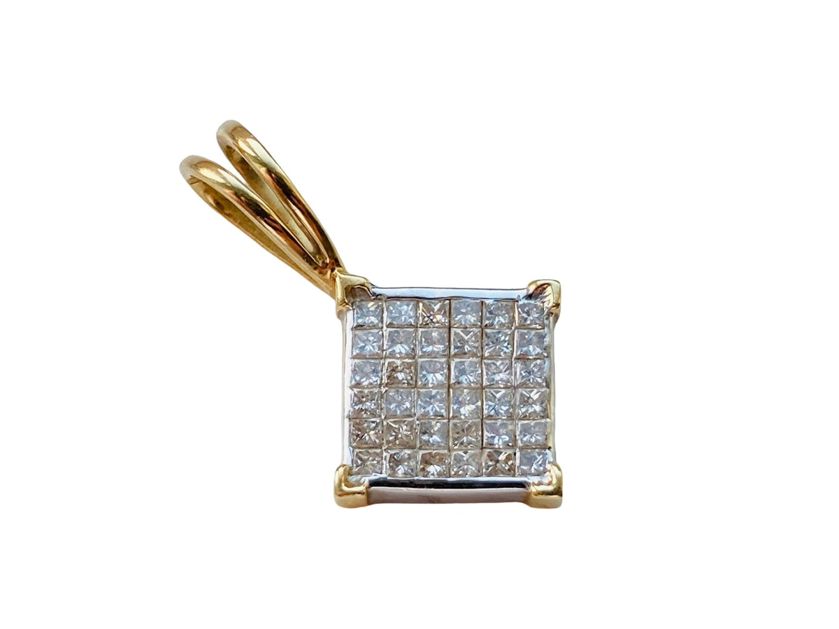 14ct Gold Diamond Pendant