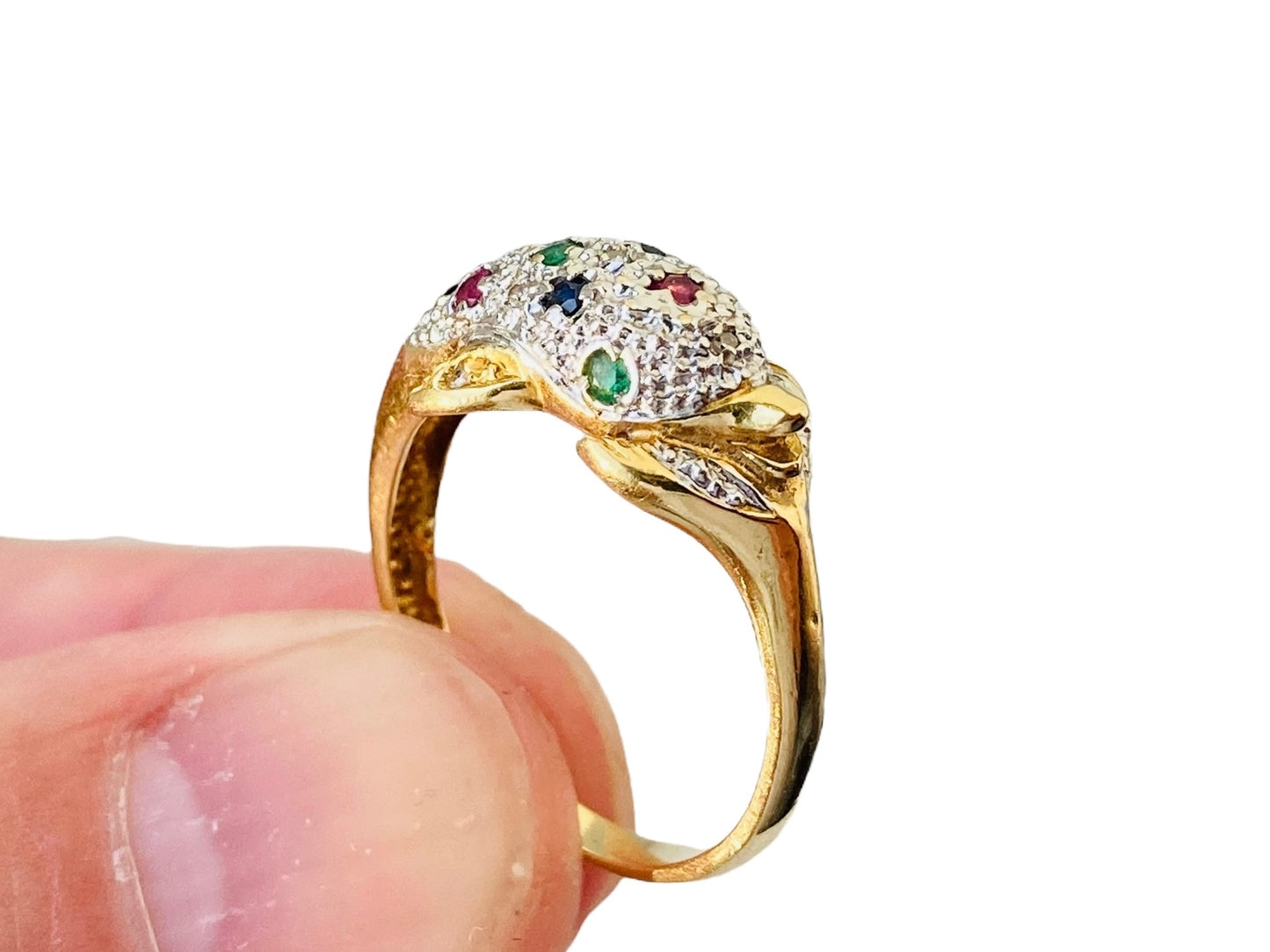 Vintage 18ct Gold Dolphin Ring