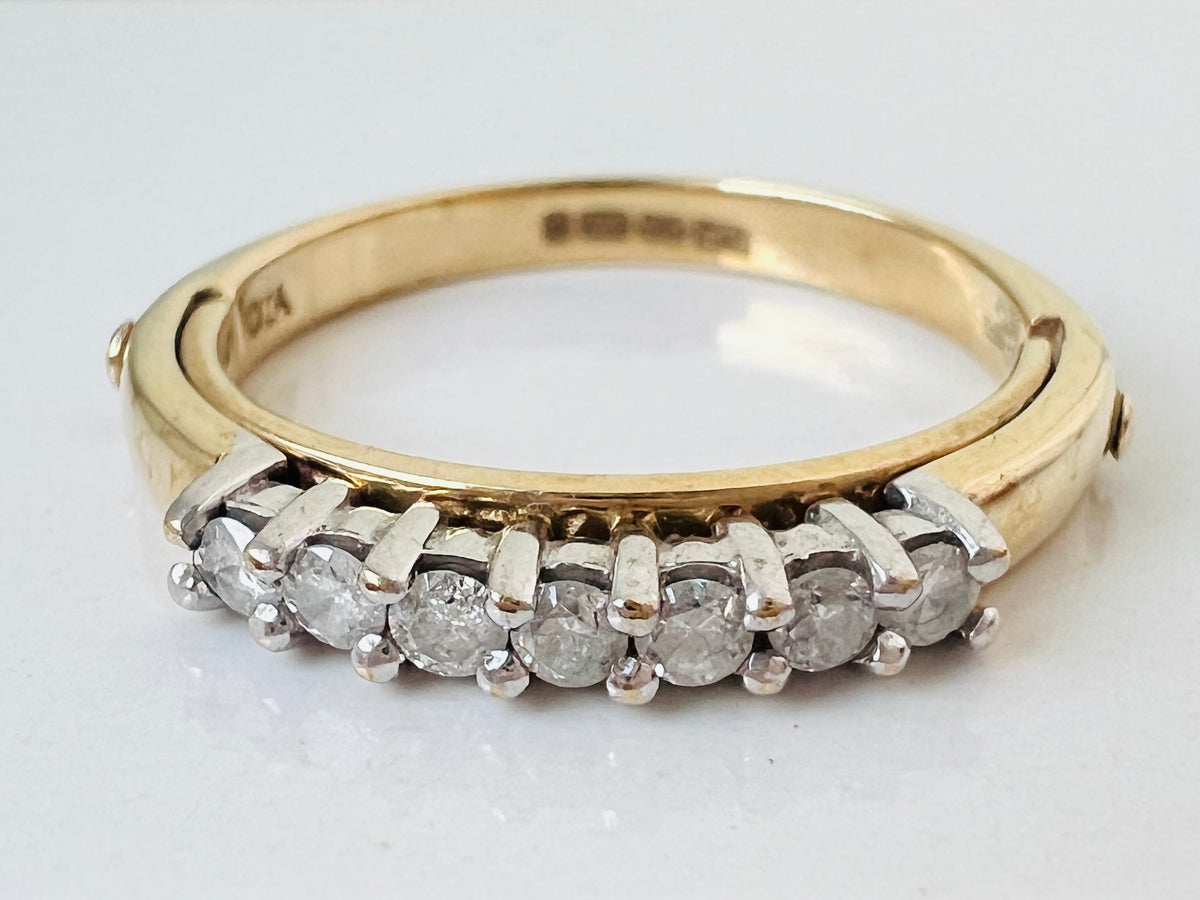 9ct Gold Diamond Flip Ring