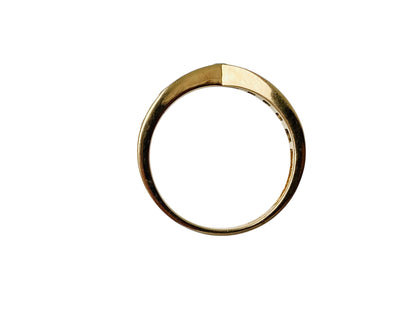 9ct Gold Emerald Wishbone Ring