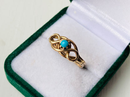 Antique 9ct Gold Turquoise Ring