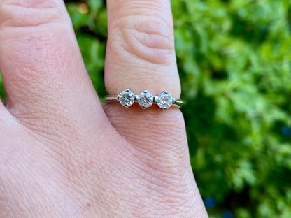 18ct Gold Three-Stone Diamond Ring