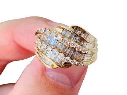 10ct Gold Diamond Ring
