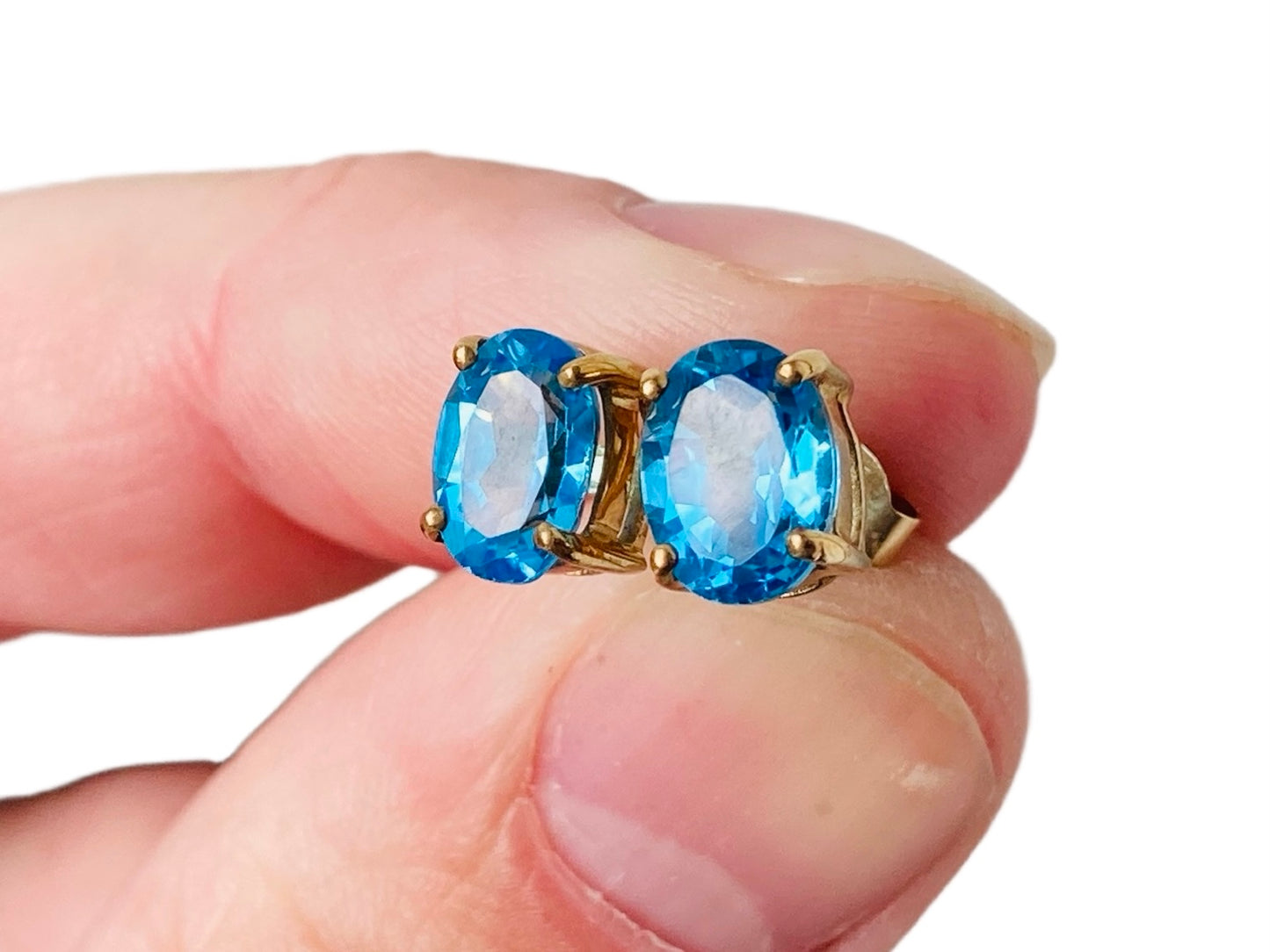 9ct Gold Topaz Earrings