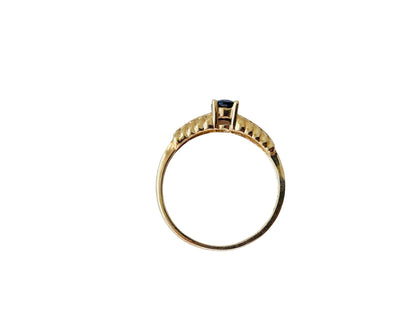 9ct Gold Sapphire & Diamond Ring