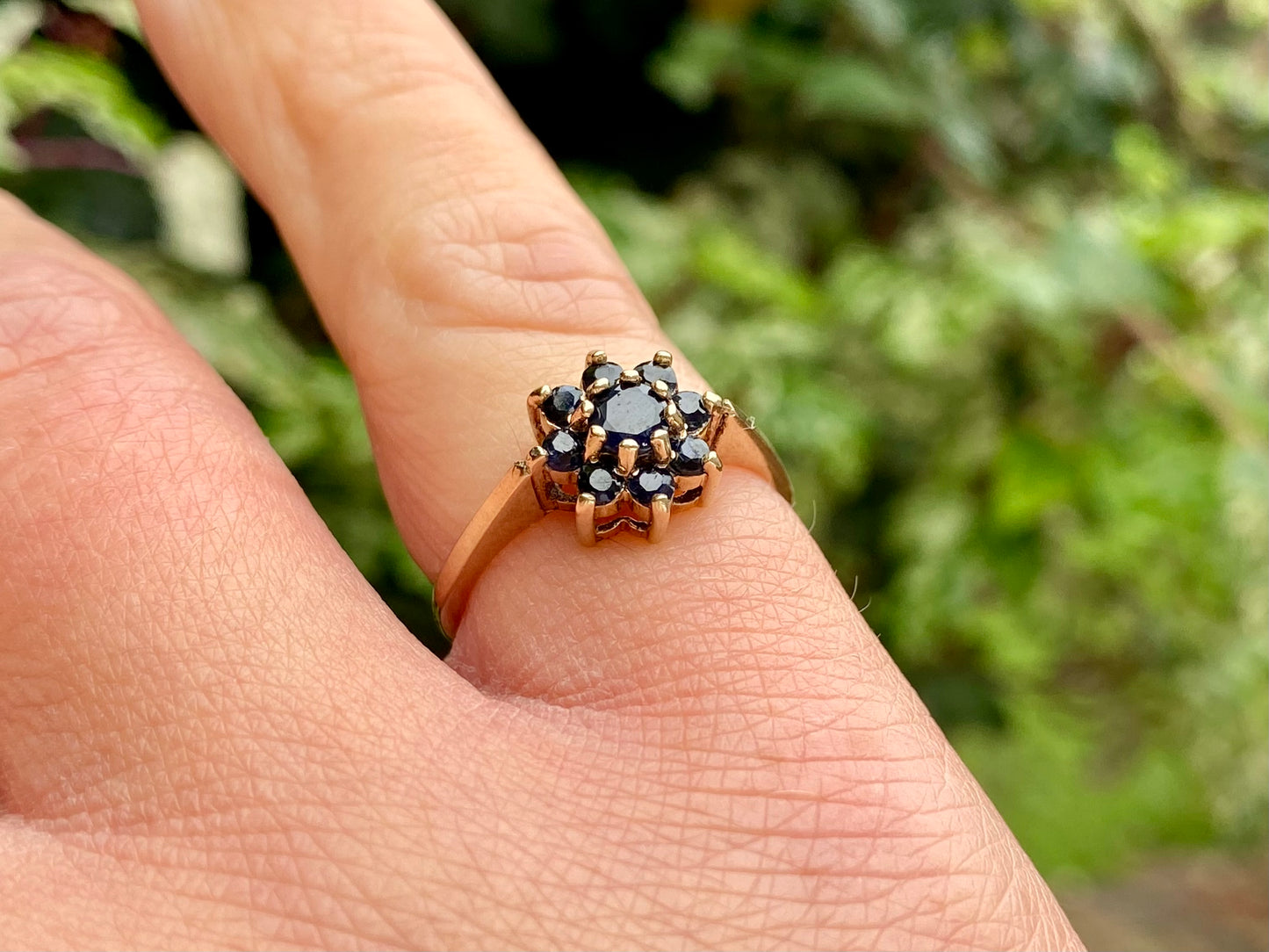 Vintage 9ct Gold Sapphire Ring