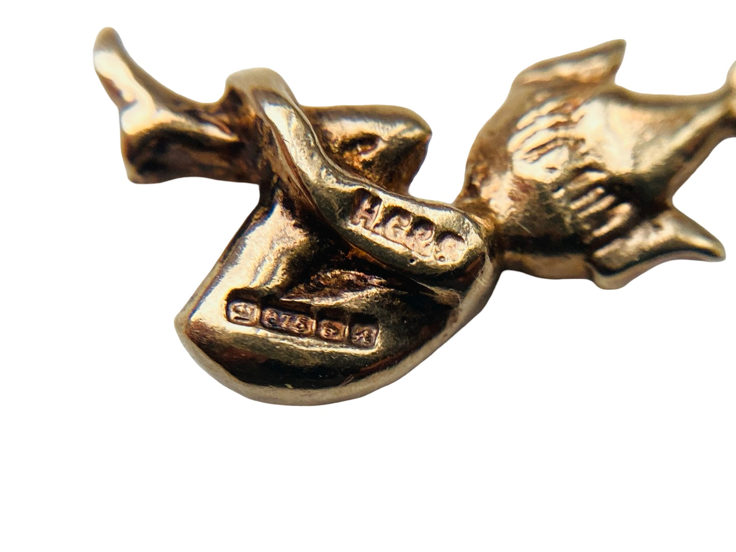 Vintage 9ct Gold Elf Pendant