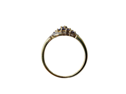 9ct Gold Tanzanite & Diamond Ring
