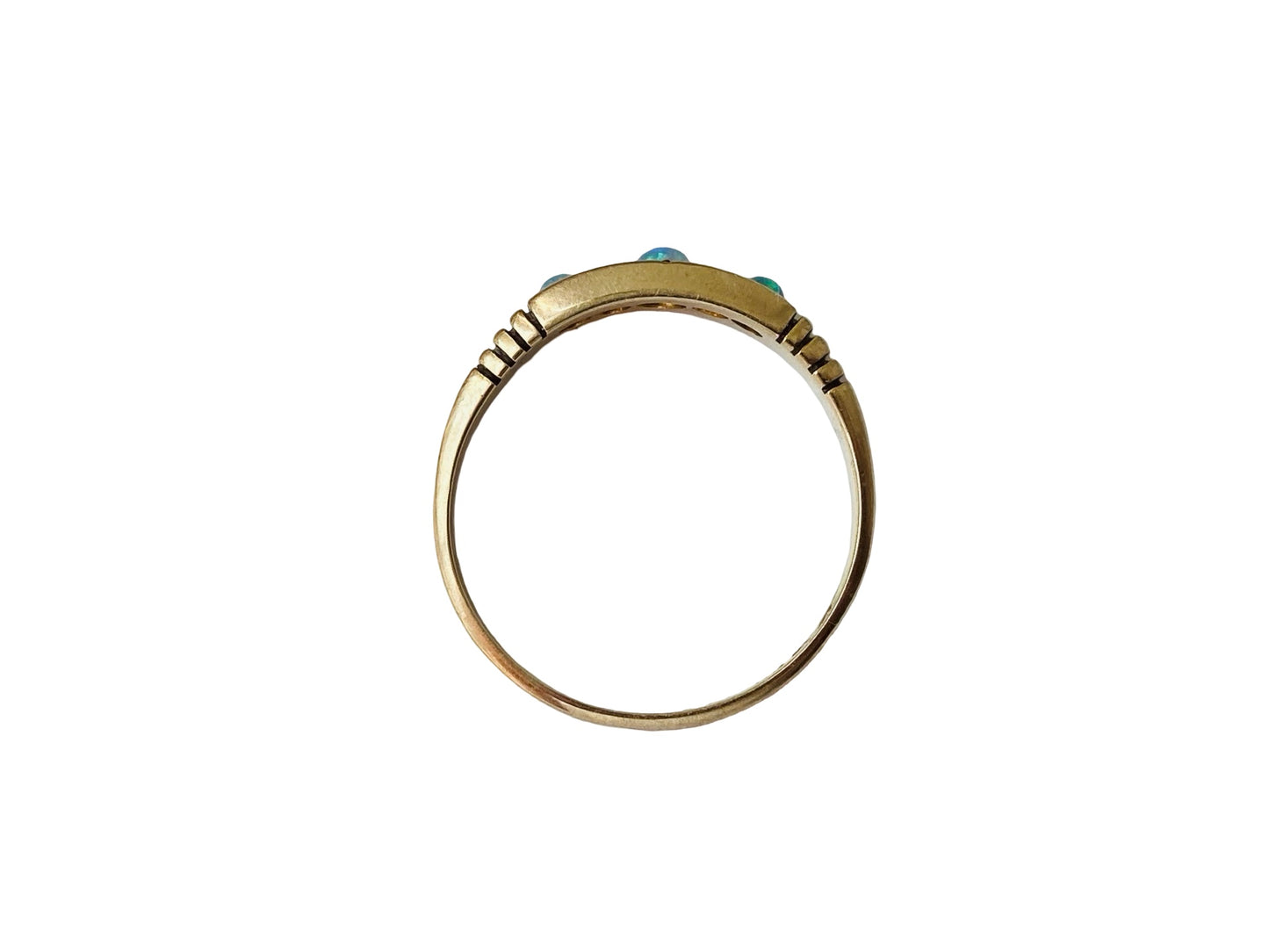 Antique 18ct Gold Opal & Diamond Ring