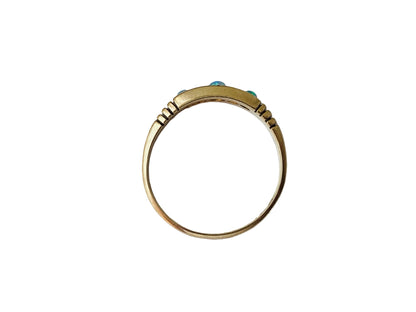 Antique 18ct Gold Opal & Diamond Ring