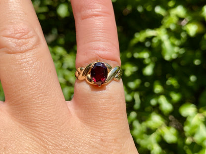 9ct Gold Rhodolite Garnet Ring