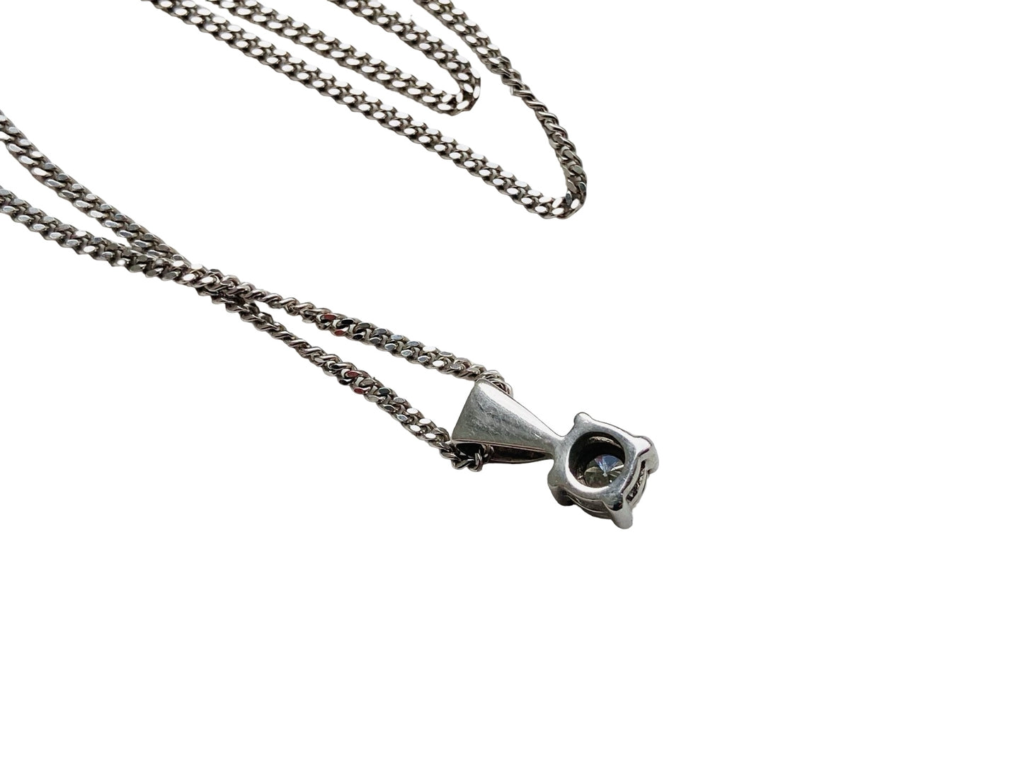 9ct Gold Diamond Pendant With Necklace