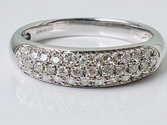 18ct Gold Diamond Pave Ring